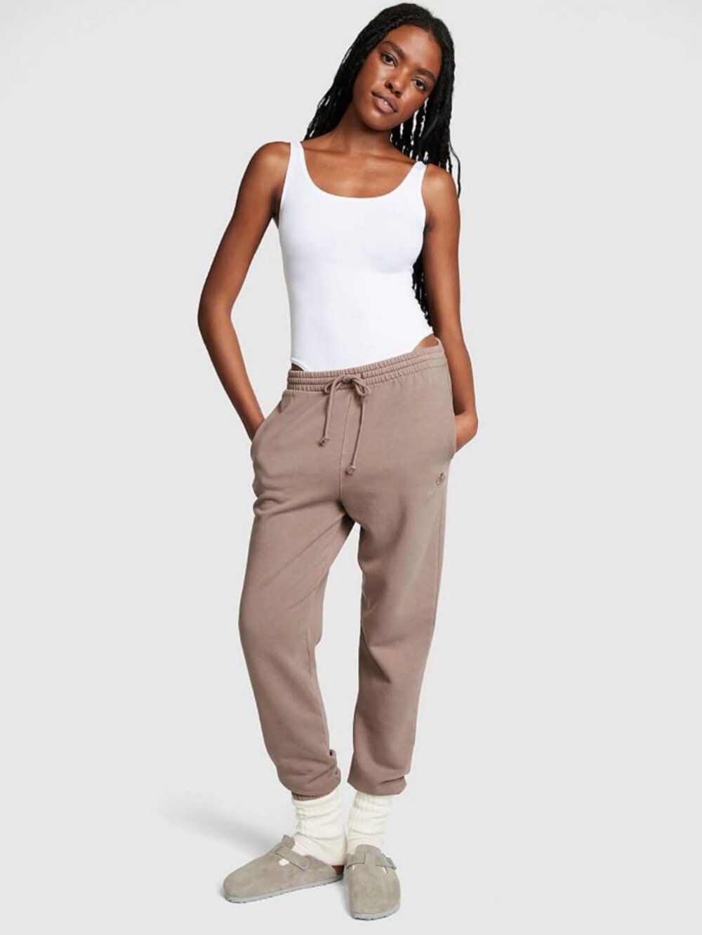 NWT! Victoria's Secret PINK 'Fleece Cuffed Jogger'